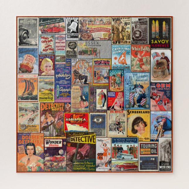 VINTAGES PAPIER EPHEMERA COLLAGE (Vertikal)