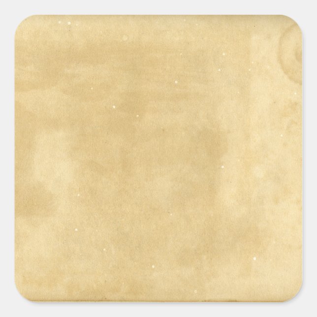 Vintages Papier Quadratischer Aufkleber (Vorderseite)