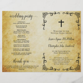 Vintages Parchment Hochzeitsfeier