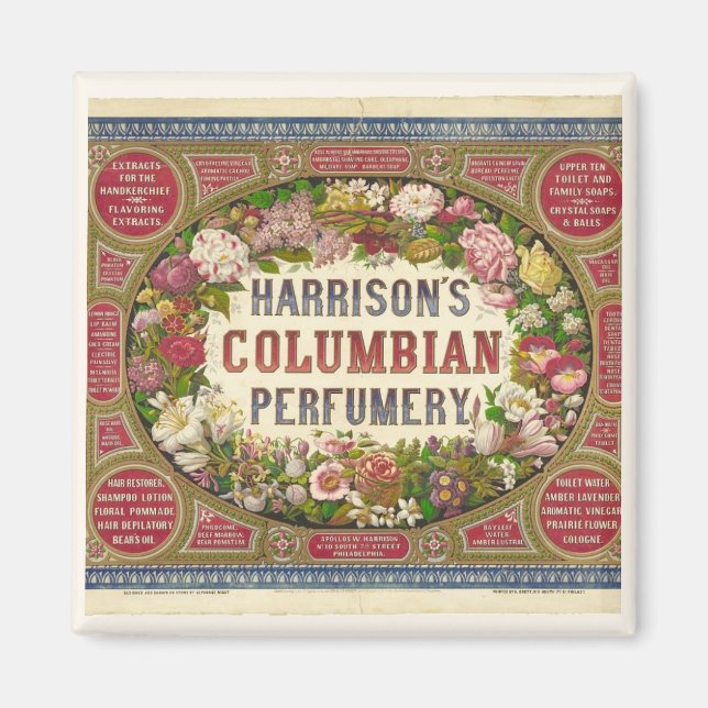 Vintages Parfüm Magnet (Vorne)