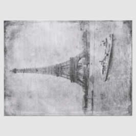 Vintages Pariser Zwirn- oder Dekoupage-Papier Seidenpapier