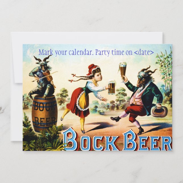 Vintages Party Einladung (Vorderseite)