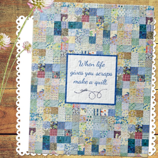 Vintages Patchwork Print Blues (Von Creator hochgeladen)