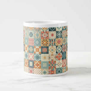 Vintages, Patchwork-Stepplook Jumbo-Tasse