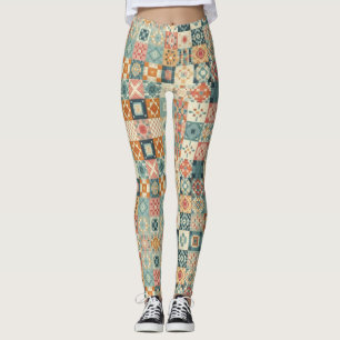 Vintages, Patchwork-Stepplook Leggings