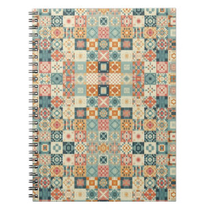 Vintages, Patchwork-Stepplook Notizblock