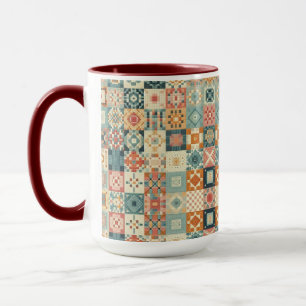 Vintages, Patchwork-Stepplook Tasse
