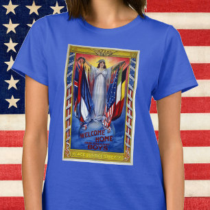 Vintages Patriotisches Amerika, Freiheit der Fried T-Shirt