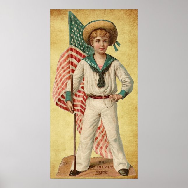 Vintages patriotisches Poster (Vorne)