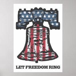 Vintages Patriotisches Poster - Americana Liberty