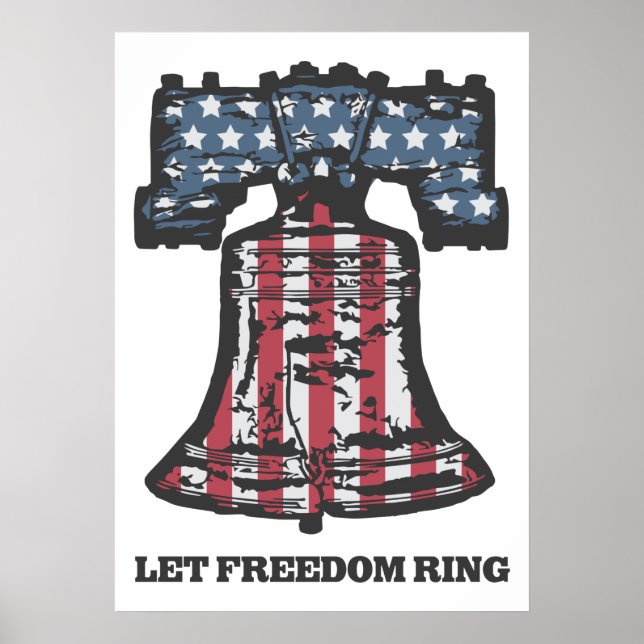 Vintages Patriotisches Poster - Americana Liberty  (Vorne)
