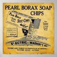 Vintages Pearl Borax Seife Wäschetrockner