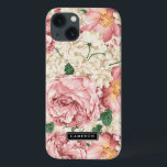Vintages Peongeas-Muster title_seo2<br><div class="desc">Eleganter iPad Minikoffer mit Vintagen Illustrationen von Rosen in Rosa rot und Peonies mit Hydrangeas aus Elfenbein. Dieses Design ist in verschiedenen Produkten erhältlich. Klicken Sie unten für weitere Designs.</div>