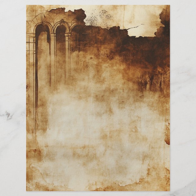 Vintages Pergament Christliches Bibelgebet Journal (Vorderseite)