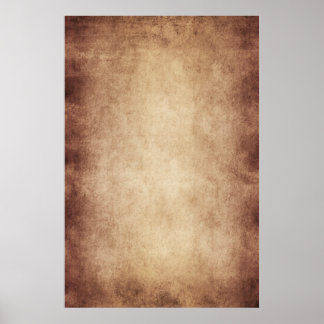 Vintages Pergament Vorgeschichte Papier kundenspez Poster