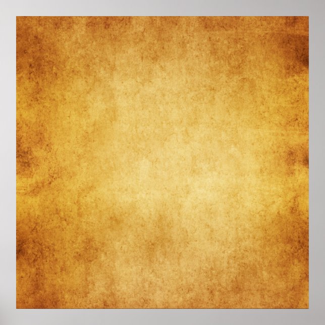 Vintages Pergament Vorgeschichte Papier kundenspez Poster (Vorne)