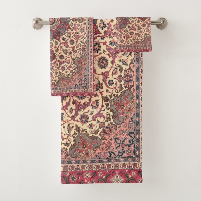 Vintages Perserteppichmuster Badhandtuch Set (Insitu)