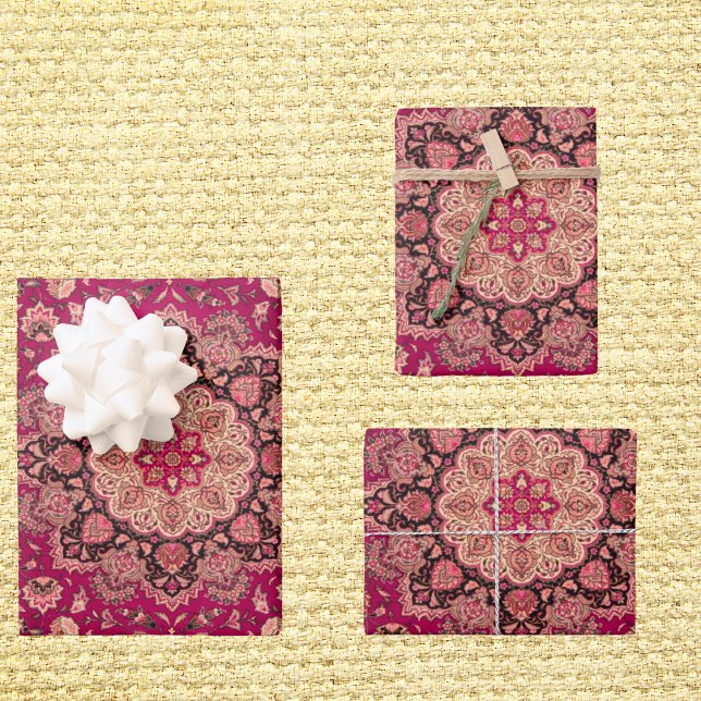 Vintages Persisches Floral-Muster Geschenkpapier Set (Von Creator hochgeladen)