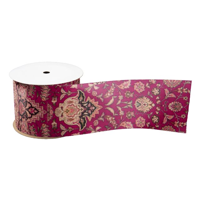 Vintages Persisches Floral-Muster Satinband (Spule)