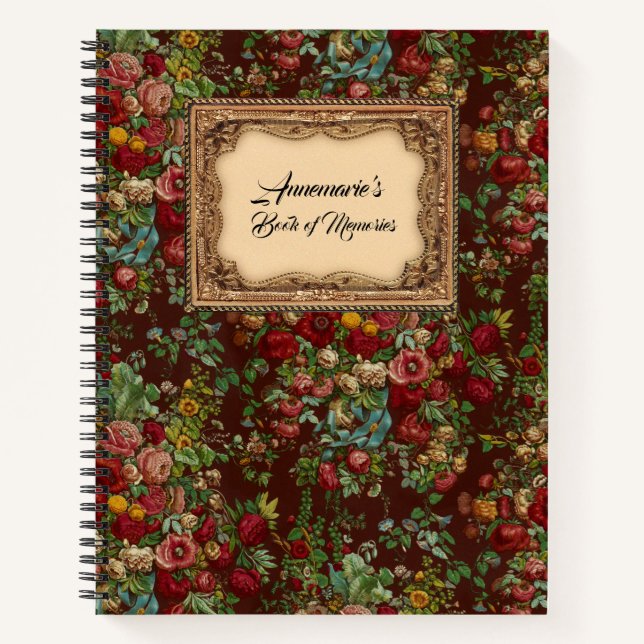 Vintages Personalisiertes SpiralNotebook Notizbuch (Vorderseite)