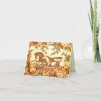 Vintages Pferd Dankeschön Karte