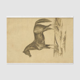 Vintages Pferd Ephemera Decoupage Seidenpapier