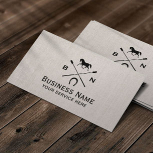 Vintages Pferdepferdeartiger Visitenkarte