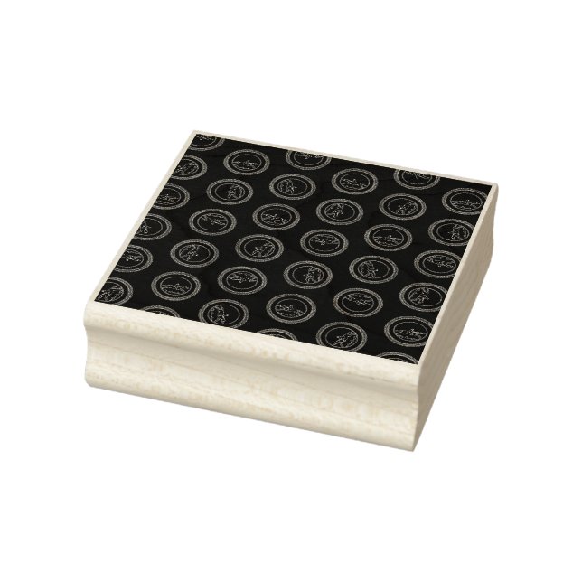 Vintages Pferdereiten Gummistempel (Stempel)