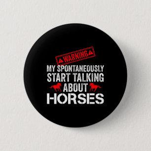 Vintages Pferderennen Button