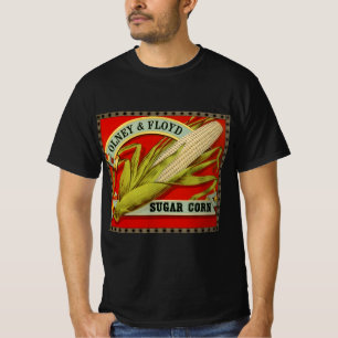 Vintages Pflanzenetikett, Olney & Floyd Zuckermais T-Shirt
