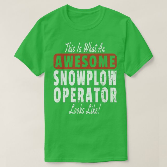 Vintages Phantastisches Snowplotangebot T-Shirt (Design vorne)