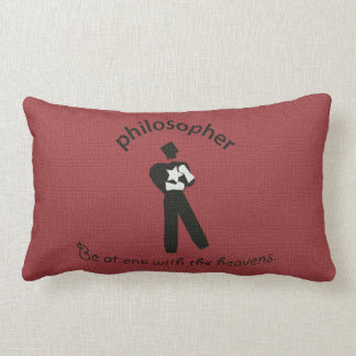 Vintages Philosophlumbar-Kissen Lendenkissen