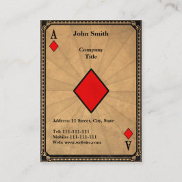 Vintages Pikass Visitenkarte