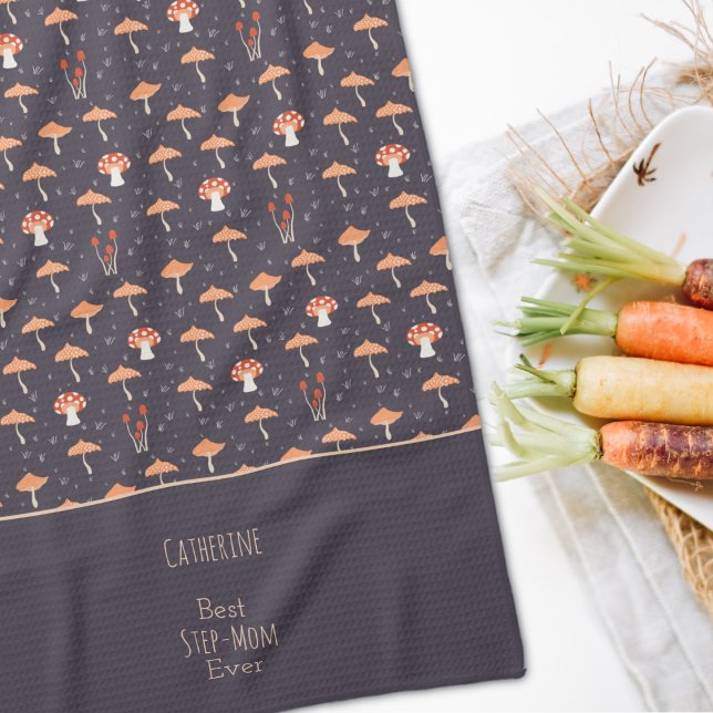 Vintages Pilz Personalisiert Geschirrtuch (Von Creator hochgeladen)