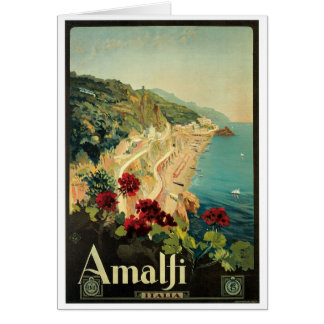 Vintages Plakat Amalfis, Italien