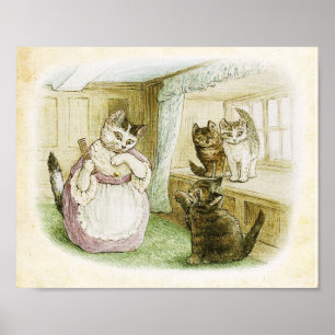 Vintages Plakat der Katze