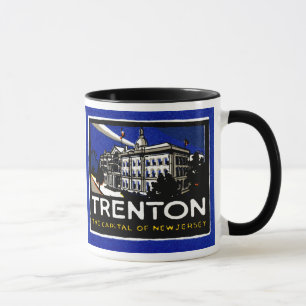 Vintages Plakat Trentons NJ Tasse