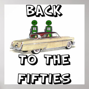 Vintages Plakat zurück zu dem Fifties1