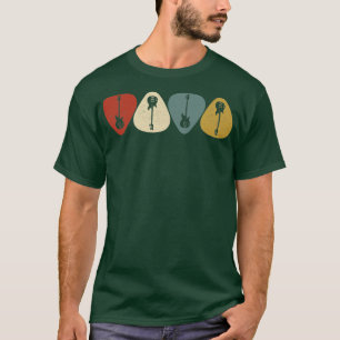 Vintages Plektrum Gitarrist T-Shirt