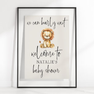 Vintages Plush Kinderzimmer Tiere Kinderdusche Poster