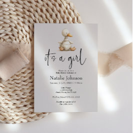 Vintages Plush Kinderzimmer Tiere Mädchen Kinderdu Einladung