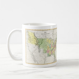 Vintages Politisches Konzept der Vereinigten Staat Kaffeetasse