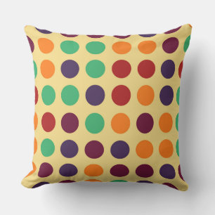 Vintages Polka Dot Muster Kissen
