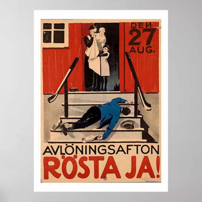 Vintages Polnisches Prohibition Poster 1922 (Vorne)