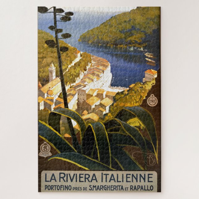 Vintages Portofino Italien Riviera (Vertikal)