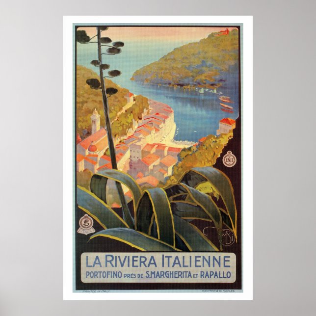 Vintages Portofino - Riviera Poster (Vorne)