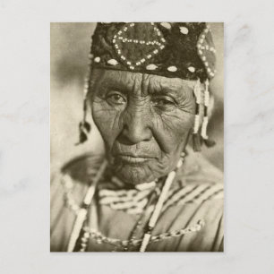 Vintages Portrait eines nativen Amerikanischen Ure Postkarte