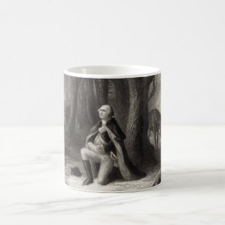 Vintages Portrait von George Washington Praying Kaffeetasse