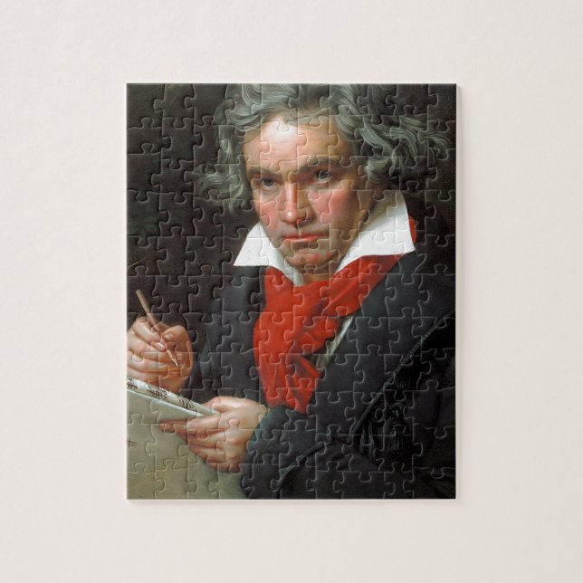 Vintages Porträt des Komponisten, Ludwig von (Vertikal)