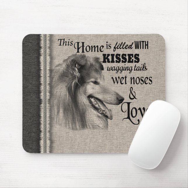 Vintages Porträt niedliches Zitat Mousepad (Mit Mouse)